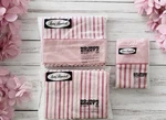 Lady Pepperell Full Set Flat/fitted Pillowcases New Vtg Pink Stripe. Fixed Price $64.49.