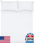 Shreem Linen Microfiber Rv Sheet Sets 60X75 Short Queen White Solid Fits Mattres. Fixed Price $69.07.