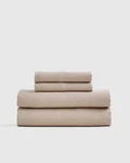 Nwt Quince European Linen 4 Piece Sheet Set King Toffee. Fixed Price $145.00.