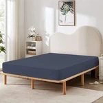 Hbhlfz Fitted Sheet Only, Soft Breathable Bottom - Full, Navy. Fixed Price $21.99.