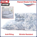 Laura Ashley Home - Full Sheets, 100% Cotton Flannel, Touchably Soft Bedding Set. Fixed Price $66.28.