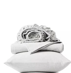 Coyuchi Organic Crinkled Percale Sheet Set, Alpine White, Twin. Fixed Price $149.99.
