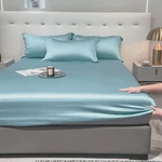 Natural Mulberry Silk Fitted Sheet Mattress Cover Queen King Size Customized. Fixed Price $160.42.