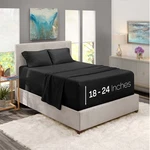 Nestl Size Sheet Set, Piece Extra Deep Pocket (18-24 King, 07 Black. Fixed Price $46.70.