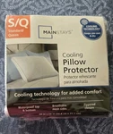 Mainstays Cooling Waterproof Pillow Protector Standard/queen Breathable Zippered. Fixed Price $15.00.
