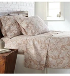 Southshore Fine Linens Sheet Set Twin Paisley White Taupe Microfiber 3 Piece New. Fixed Price $35.99.