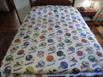 Bibb Nfl Helmet 30% Cotton & 70% Polyester Bed Sheet - 68" X 90". Fixed Price $8.00.