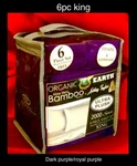 Cooling Aloe Vera Bamboo Deep Pocket 6PC Sheet Set Ashley Taylor 2000 King Size. Fixed Price $27.99.