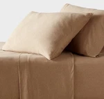 King Cotton Jersey Sheet Set Brown Heather Threshold New. Fixed Price $60.00.