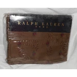 Ralph Lauren Formal Garden With Pink Roses On Dark Brown Twin Flat Sheet. Fixed Price $139.99.