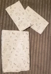 Eddie Bauer Animal Tracks Everyday Twin Top Sheet & Pillow Cases Cotton Percale. Fixed Price $19.90.