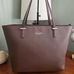 Kate Spade Cedar Street Small Harmony Tote PXRU4545 Brown Saffiano Leather Bag. Fixed Price $125.00.
