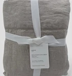 Pottery Barn Belgian Flax Linen Hemstitch Sheet Set Queen Dark New Luxury. Fixed Price $199.99.