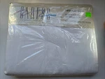 Caress Twin Flat Sheet White New Sealed Orig Package Vintage Mervyn's Usa. Fixed Price $14.00.