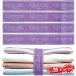 Sheet Organizer Bands For Bedding Storage, Set Of 4, Queen Size, Purple. Fixed Price $10.93.