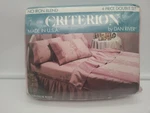 Criterion Bed Sheet Set Full Pink Windsor Roses Blend Classic Modern Nos New. Fixed Price $44.50.