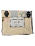 Clara Hotel Collection Queen 6PC Sheet Set Yellow Floral 100% Cotton Touch 16". Fixed Price $39.99.