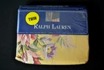Nwt Vtg Ralph Lauren Twin Fitted Brooke Flor Yellow JM26. Fixed Price $59.99.