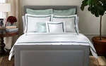 $1393 Matouk Lowell King Fitted Flat Sheet 2 Shams Set Deep Dark Jade Green New. Fixed Price $1099.00.