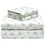 Pointehaven 180 Gsm Velvet Feel Luxury 100% Cotton Printed Flannel Sheet Set, Ki. Fixed Price $90.87.