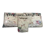 Springmaid Vintage Heritage Stencil Double Flat Fitted Standard Cases Sheet Set. Fixed Price $55.00.