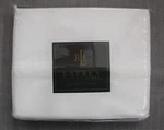 New Lauren Ralph Speed And Style White Queen Flat Sheet Nip. Fixed Price $129.99.