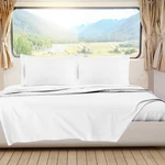 Nestl Short Queen Sheets, Rv Set For Campers, Deep Pockets Fitted Bunk. Fixed Price $51.99.