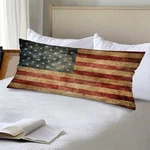 American Flag Lumbar Pillow 14X36 Long Body Covers For Red Blue. Fixed Price $31.88.