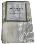 Wamsutta Supercale Plus 200 Thread Two Standard Pillowcases Ivory New 20X30. Fixed Price $23.98.