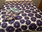Amy Butler For Welspun Dream Daisy Purple Floral Twin Duvet Cover & Xl Sheet Set. Fixed Price $69.00.