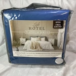 Loft Hotel Platinum Series King Sheet Set 4PC, Deep Pockets Bright Blue New. Fixed Price $25.00.