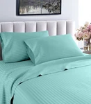 Fresh Home 1000 Thread Count 100% Cotton Striped Deep Pocket Sheet Set. Fixed Price $54.99.