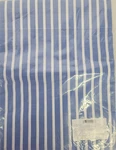 Company Store Twin Flat Sheet Blue Aiden Stripe Percale 100% Cotton New 30205A. Fixed Price $24.99.