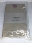 Calvin Klein Home Studio Collection Queen Flat Sheet Barley Classic Cord. Fixed Price $65.00.
