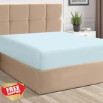 Pizuna Ca King Fitted Sheet Baby Blue 100% Cotton 400TC Sateen. Fixed Price $78.29.