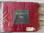 Ralph Lauren The Polo Sheet Twin Flat Solid Barn Red 250TC Cotton Pima. Fixed Price $39.99.