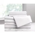 Westpoint Home 1A29687 Flat Sheet, Queen Size, 110 In. L, PK6. Fixed Price $87.85.