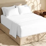 Hearth & Harbor 6PC King Size Bed Linen Set Extra Deep Pocket Sheets 18-24 Inc. Fixed Price $48.99.