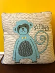 Ganz Midwest-cbk Babycakes So Loved Blue Monkey Accent Pillow Standard 18X18 Nwt. Fixed Price $26.99.