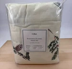 Bean Evergreen Pinecone Flannel Sheets Twin Fitted Flat Pillowcase Cotton 3PC. Fixed Price $89.99.