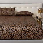 Mixinni 100% Soft Microfiber Leopard Pattern Fitted Sheet Bed Set 15" Deep. Fixed Price $46.95.