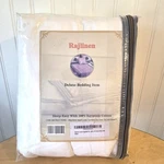 Rajlinen 100% Egyptian Cotton King Sheet Set White Luxury Bedding New. Fixed Price $69.00.