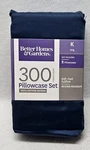 Better Homes & Gardens 300 Thread Count Cotton Sateen Pillowcases Set Of 2, King. Fixed Price $7.00.