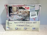 Vintage Sealed Percale Waterbed Queen Size Sheet Set - Whisper. Fixed Price $69.95.