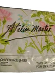Vtg Twin Fitted Sheet Roses No-iron Percale Atelier Martex. Fixed Price $16.99.