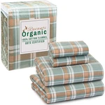 Flannel Sheets Full Size - Gots Certified 100% Organic Cotton, 4 Piece Warm, .... Fixed Price $71.80.