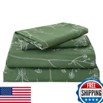 Yibeizi Green Floral Set King, Botanical Rustic Pattern Bed Boho. Fixed Price $45.40.