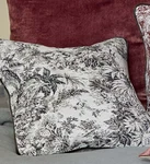 Nwt Yves Delorme Toile Accent Cushion Pillow Cover 18" Square Woven Tapestry New. Fixed Price $125.00.