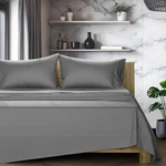 Egyptian Cotton Sheets King Size 1200 Series 17 Deep Pocket Dark Grey Texas Star. Fixed Price $209.99.