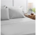 Hotel Style 1100 Thread Count Full Sheet Set, Soft Silver. Fixed Price $45.00.